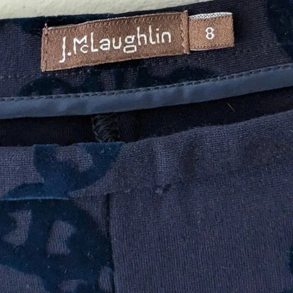 J. McLaughlin Regina Velvet Chain Print Pant - Picture 4 of 7